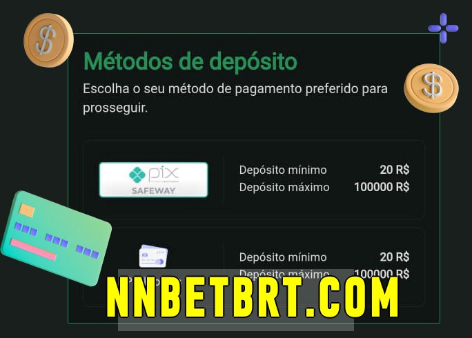 O cassino nnbet.com bet oferece uma grande variedade de métodos de pagamento